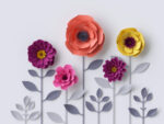 پوستر دیواری گل رنگارنگ
