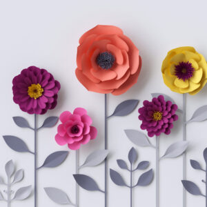 پوستر دیواری گل رنگارنگ