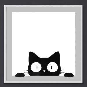 تابلو نگاشی دیجیتال گربه